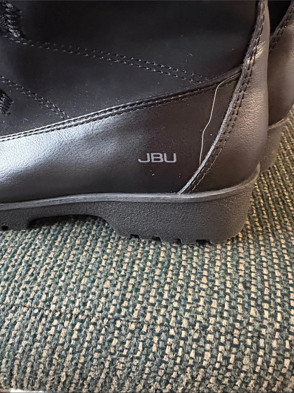 Women's JBU  Black Faux Fur Winter Ankle Boots